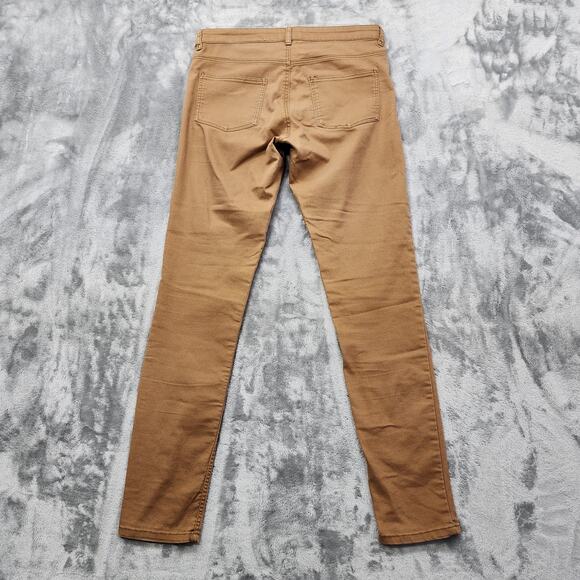 H&M Jeans Womens 8 Brown Low Rise Skinny Ankle Stretch Denim Casual Preppy - Picture 3 of 13